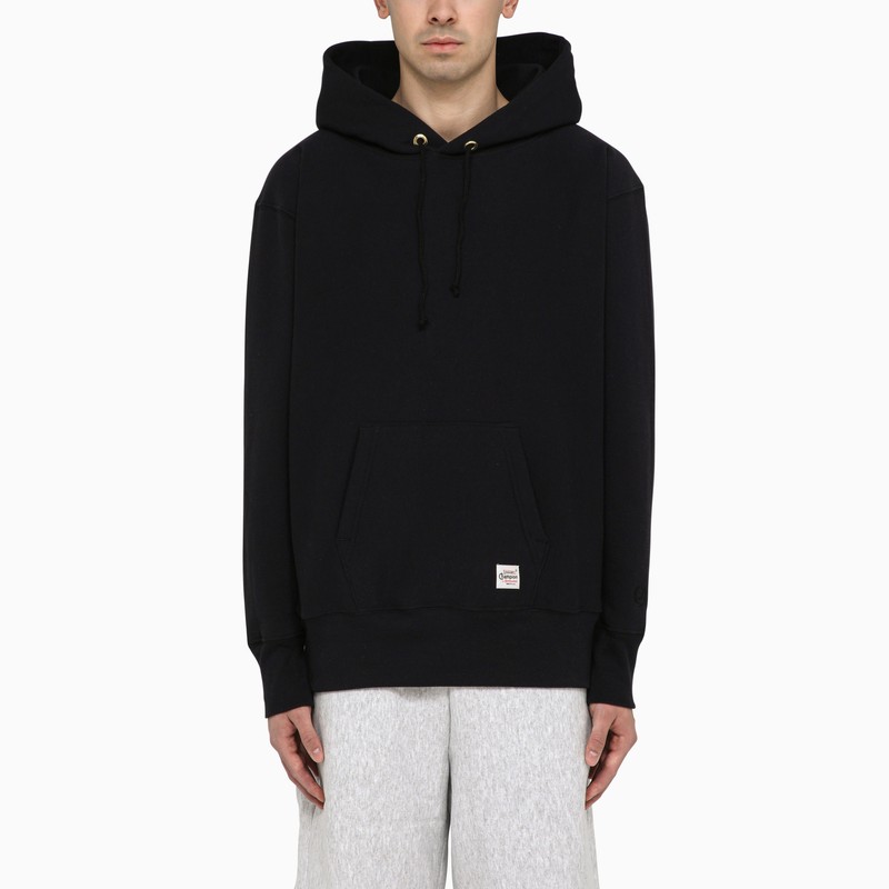 Shop Champion | Black Cotton Hoodie