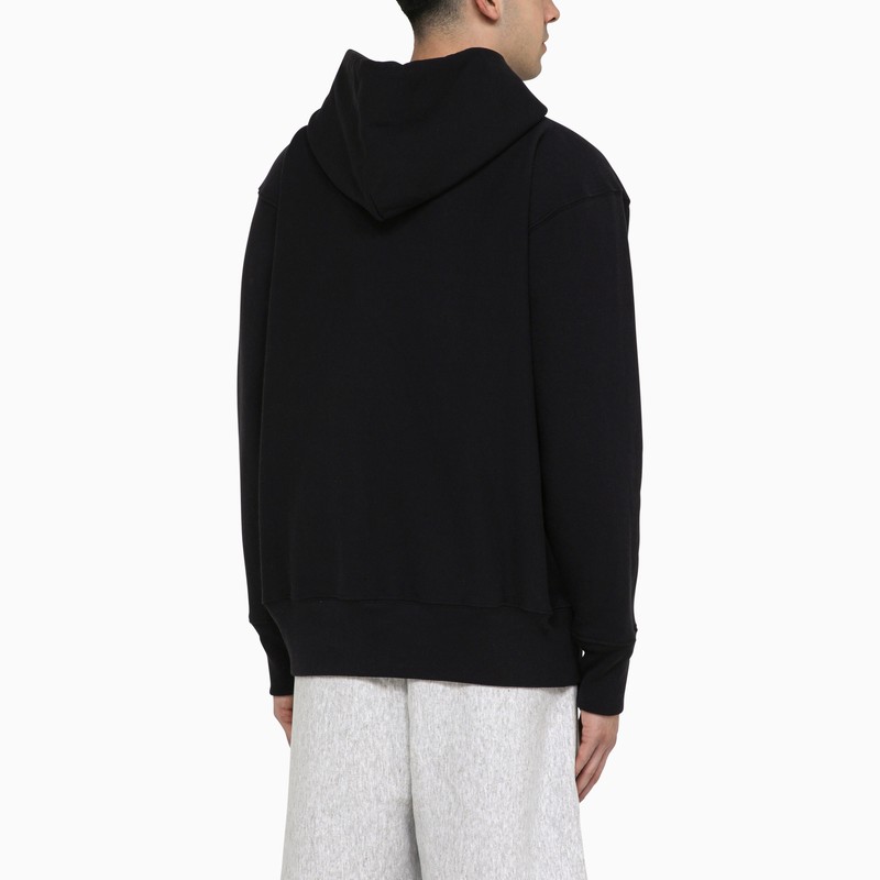 Shop Champion Black Cotton Hoodie