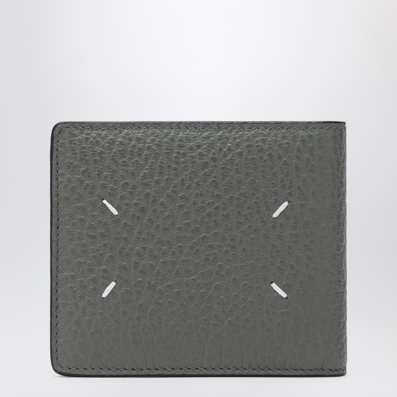 Maison Margiela Grey Four Stitches Bi-fold Wallet In Gray