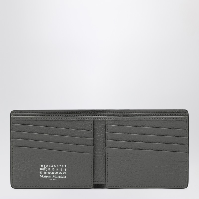 Maison Margiela Grey Four Stitches Bi-fold Wallet In Gray