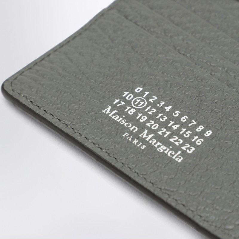 Maison Margiela Grey Four Stitches Bi-fold Wallet In Gray
