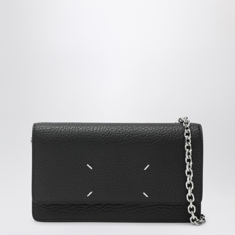 Black wallet with chain