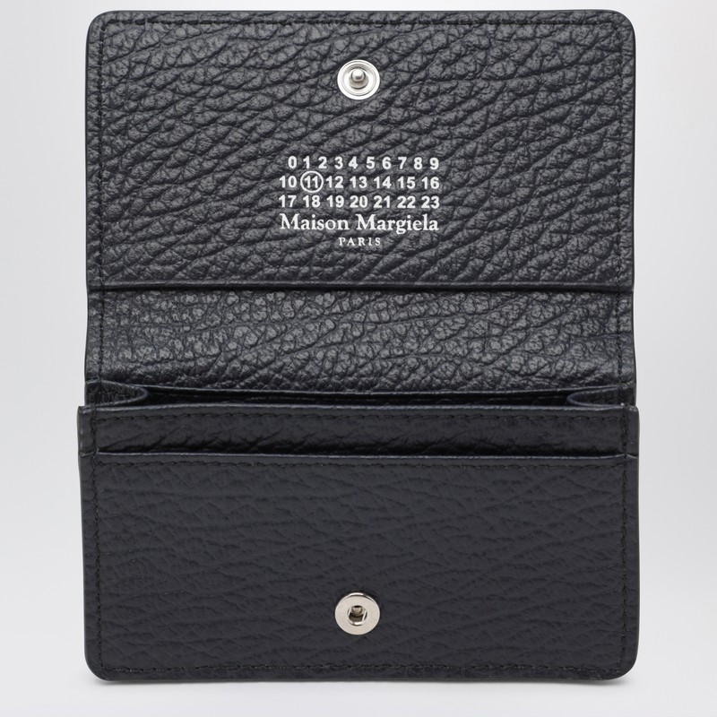Maison Margiela Four Stitches Gray Cardholder In Blue