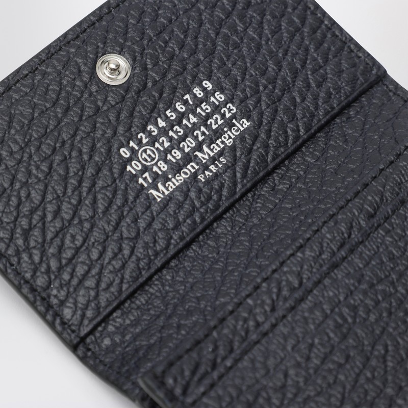 Maison Margiela Four Stitches Gray Cardholder In Blue