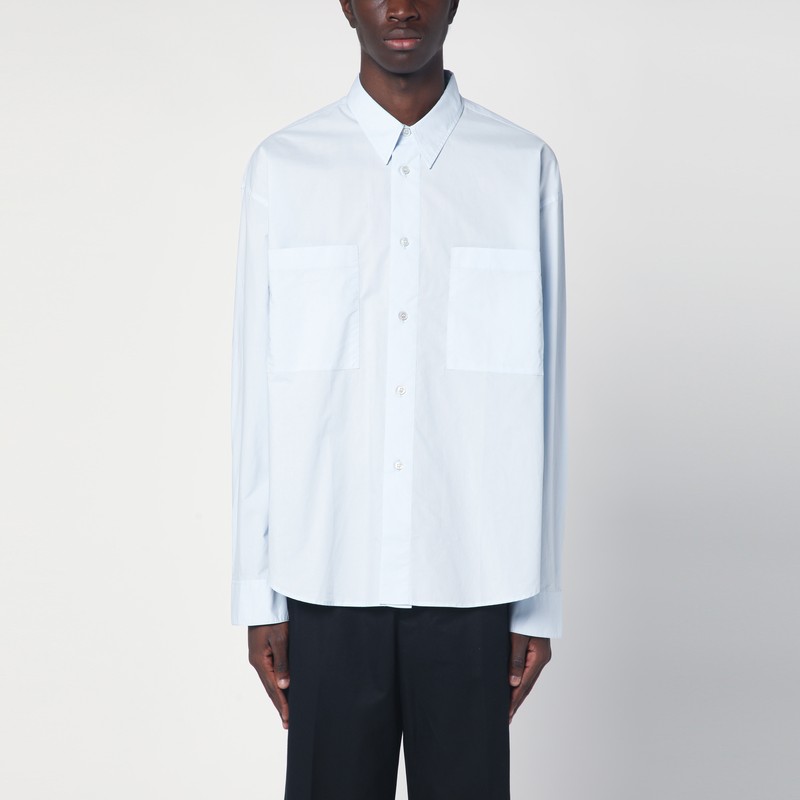 Light blue Salin shirt in organic cotton