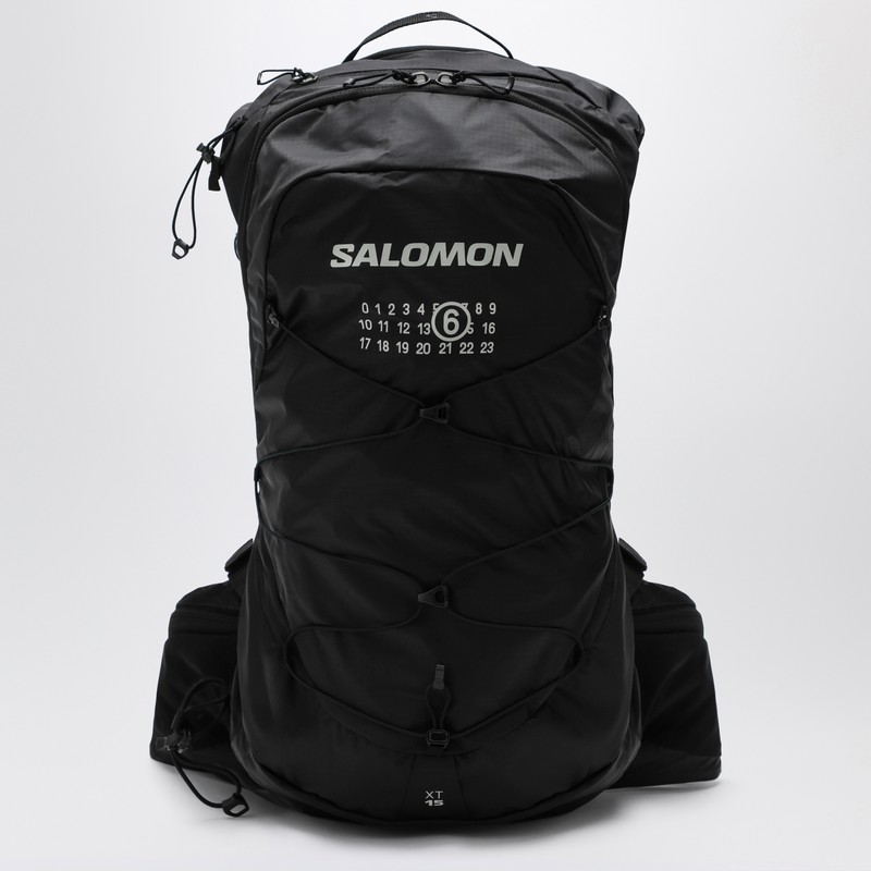 Black nylon XT 15 backpack with logo