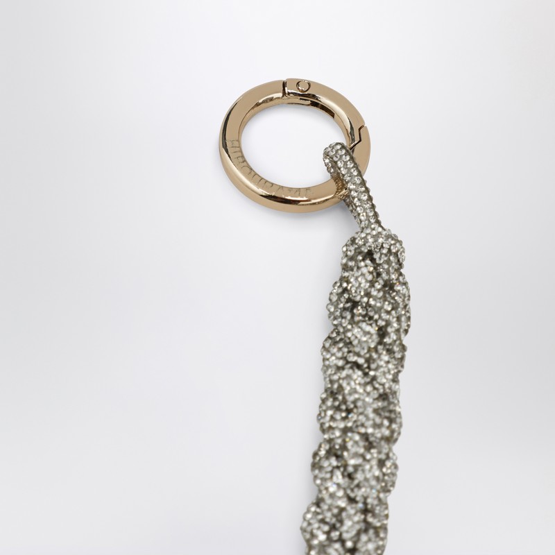 Hibourama Scooby-doo Charm With Silver Crystals In Metallic