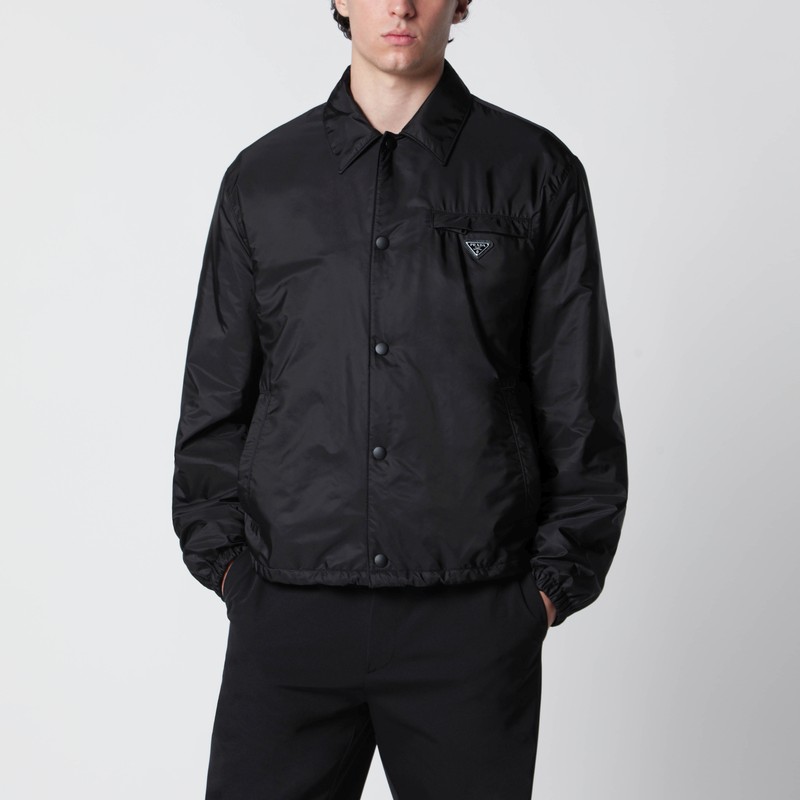 Black Re-Nylon blouson jacket