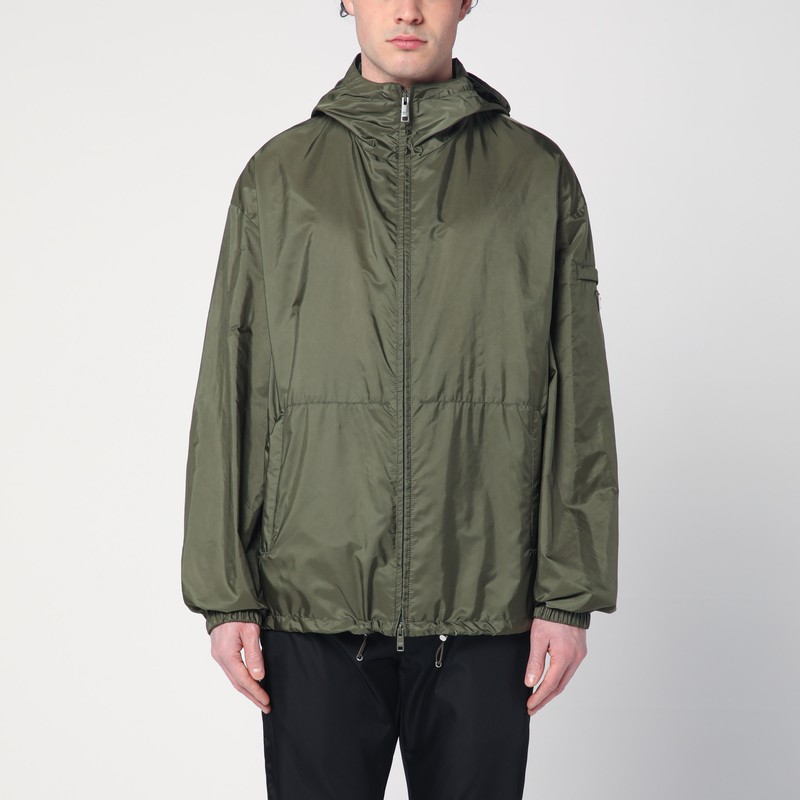Green military jacket in Re-Nylon