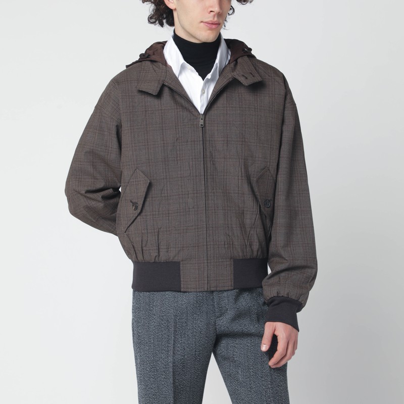 Tobacco wool jacket