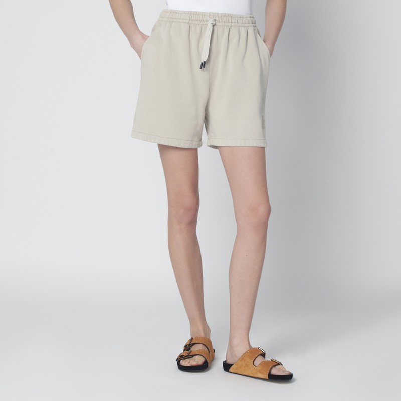Sand-coloured sporty shorts