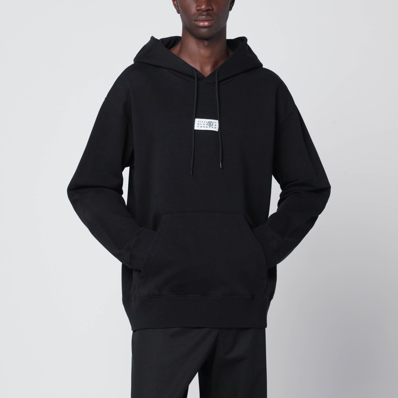Black Numeric cotton hoodie