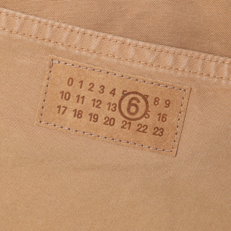 Mm6 Maison Margiela Beige Cotton Canvas Trousers