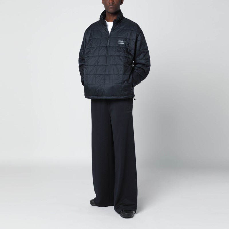 Mm6 X Salomon Wide Black Jogging Trousers In Black
