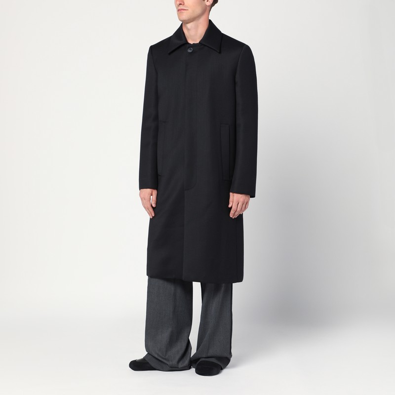 Black wool-blend coat - MM6 Maison Margiela - Modalova