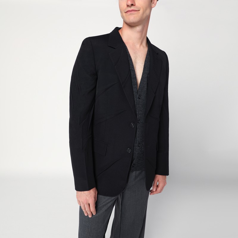 Black wool-blend jacket - MM6 Maison Margiela - Modalova