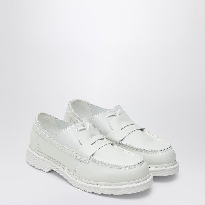 Mm6 X Dr. Martens White Loafer  In White