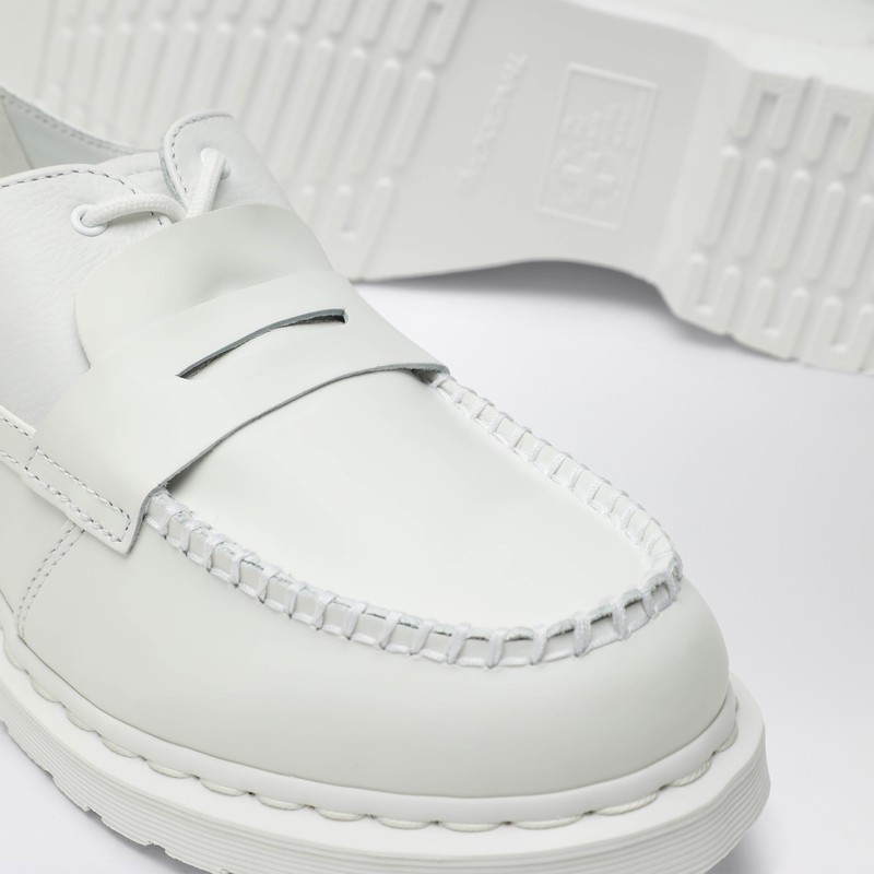 Mm6 X Dr. Martens White Loafer  In White