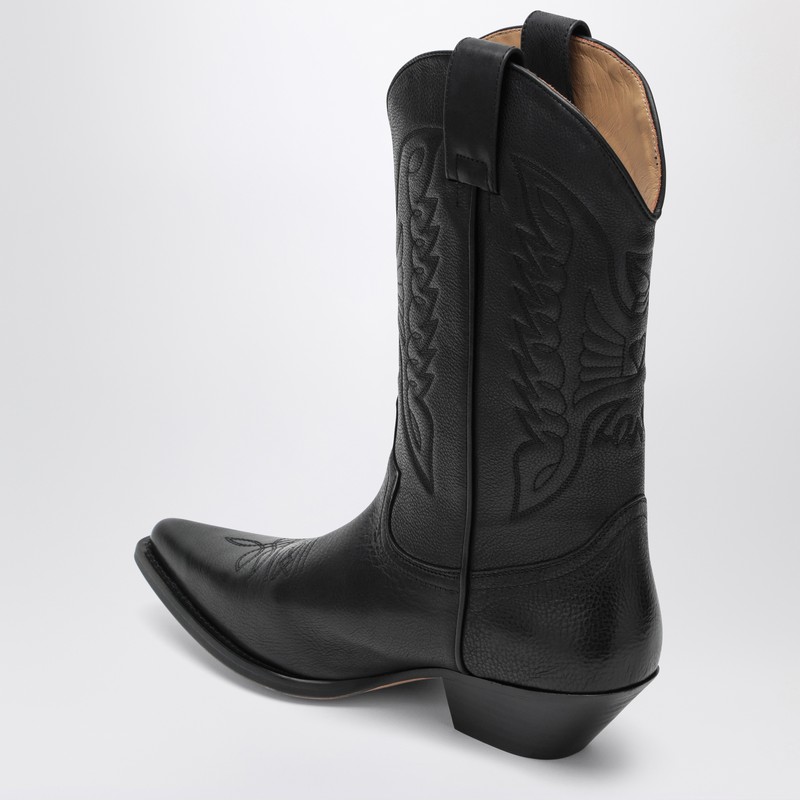 Mm6 Maison Margiela Mm6 By Maison Margiela Pointed Toe High Shaft Black Boots In Black