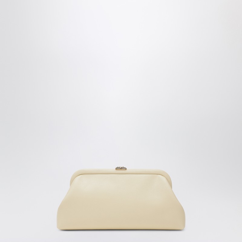 Skylar clutch in butter-colored leather
