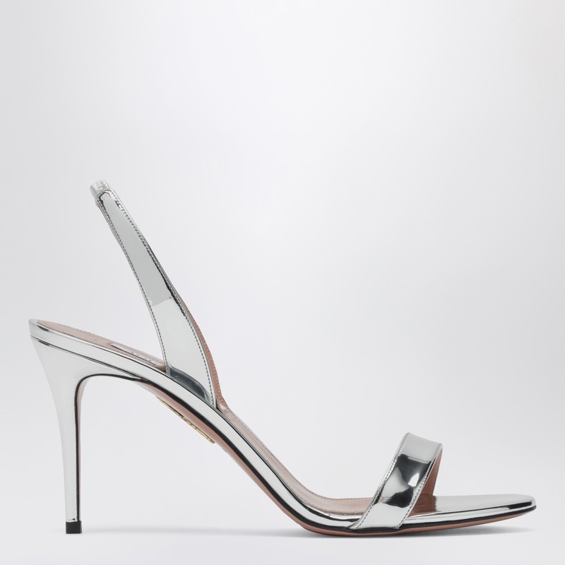 So Nude 85 Silver Sandals