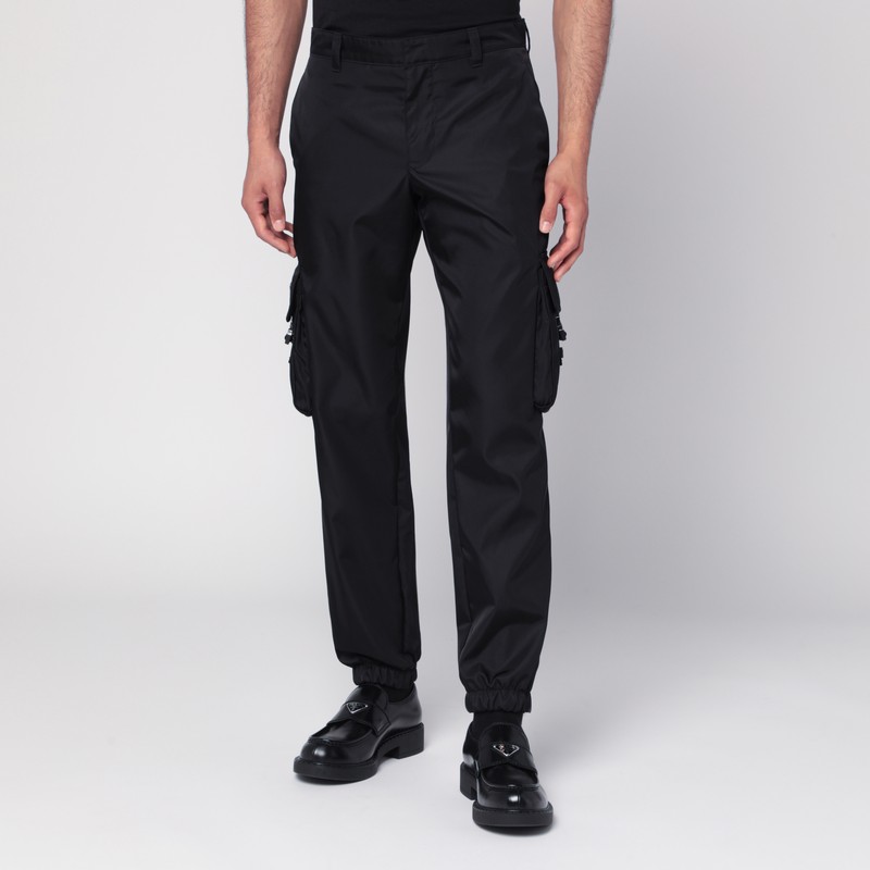Black Re-Nylon trousers - Prada - Modalova