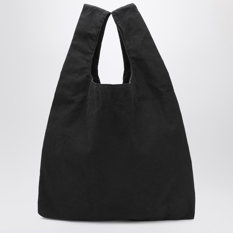 Magliano X D2 Black Canvas Tote With Patches In Black