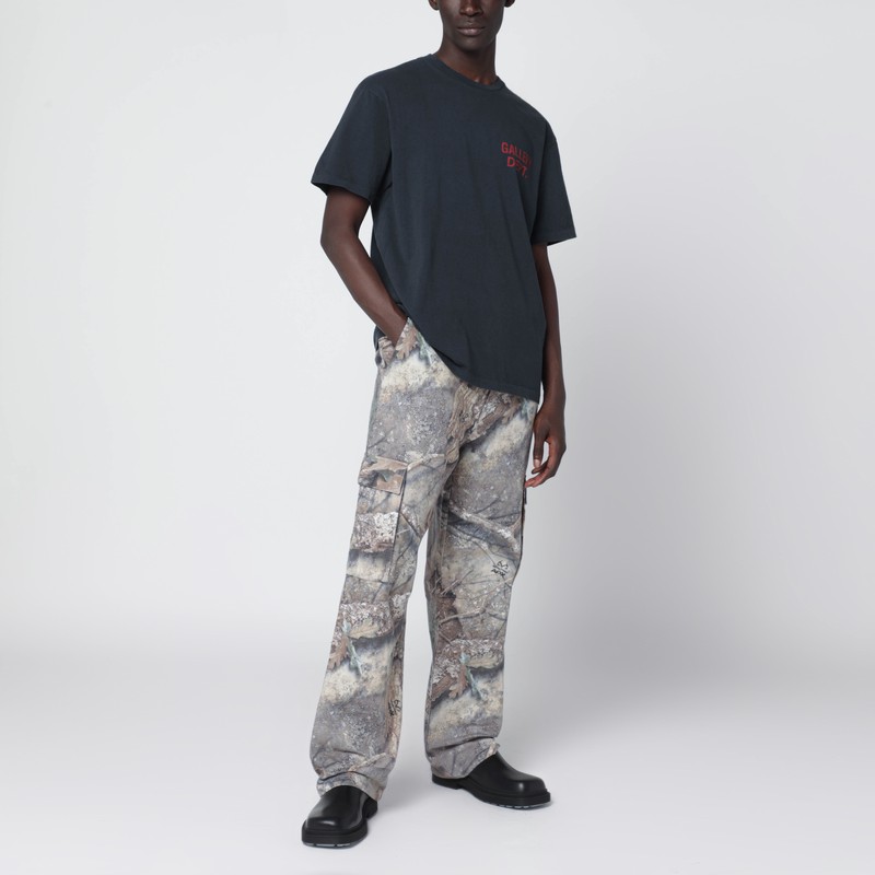 Gallery Dept. Graphic Print Crew Neck T-shirt In Black