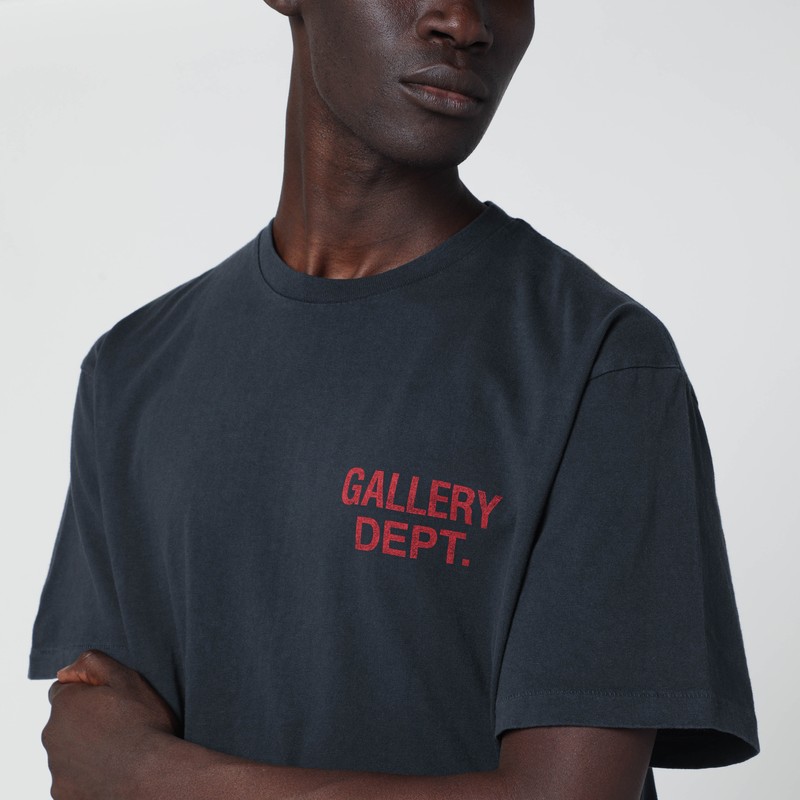 Gallery Dept. Graphic Print Crew Neck T-shirt In Black