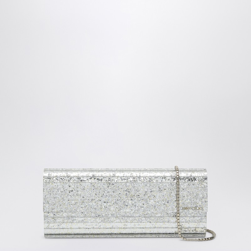 Sweetie clutch with champagne-coloured glitter