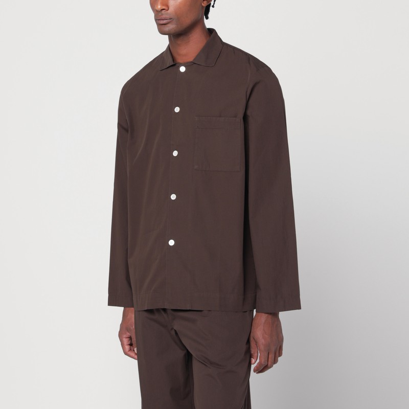 Brown pyjama shirt