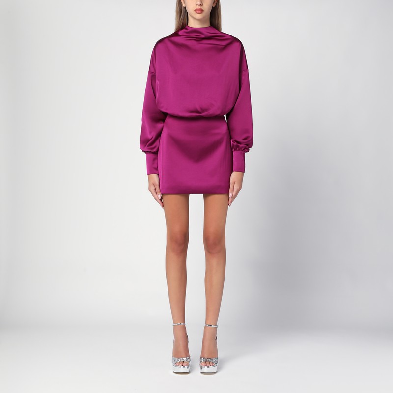 Sylvia cyclamen mini dress