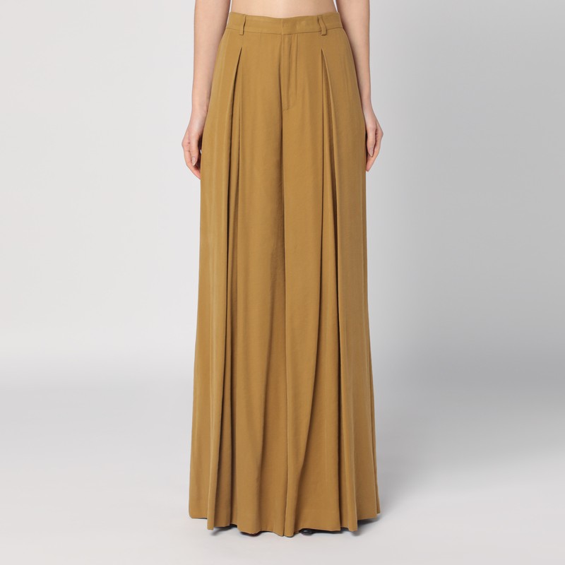 The Andamane Belt-loop Casual Pants In Yellow