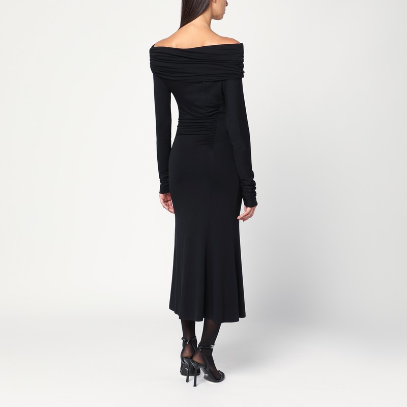 The Andamane Black Zoe Midi Dress In Black