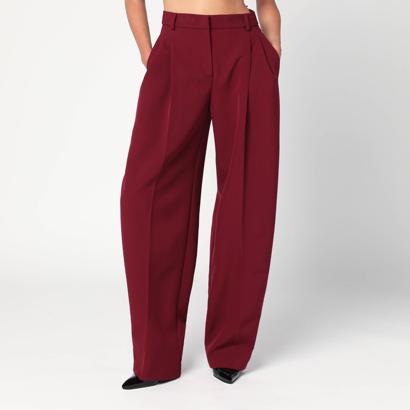 Bordeaux pleated pants - THE ANDAMANE - Modalova