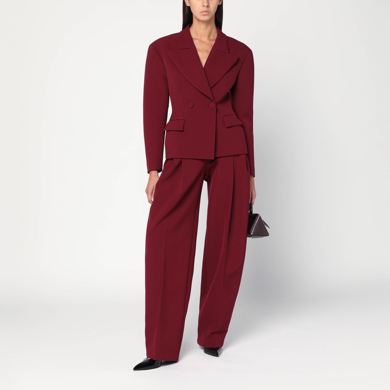 The Andamane Bordeaux Tailored Pants The Andamans In Burgundy