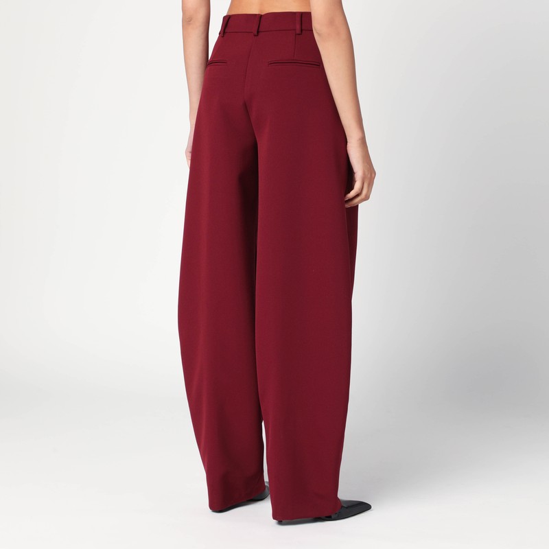 The Andamane Bordeaux Tailored Pants The Andamans In Burgundy
