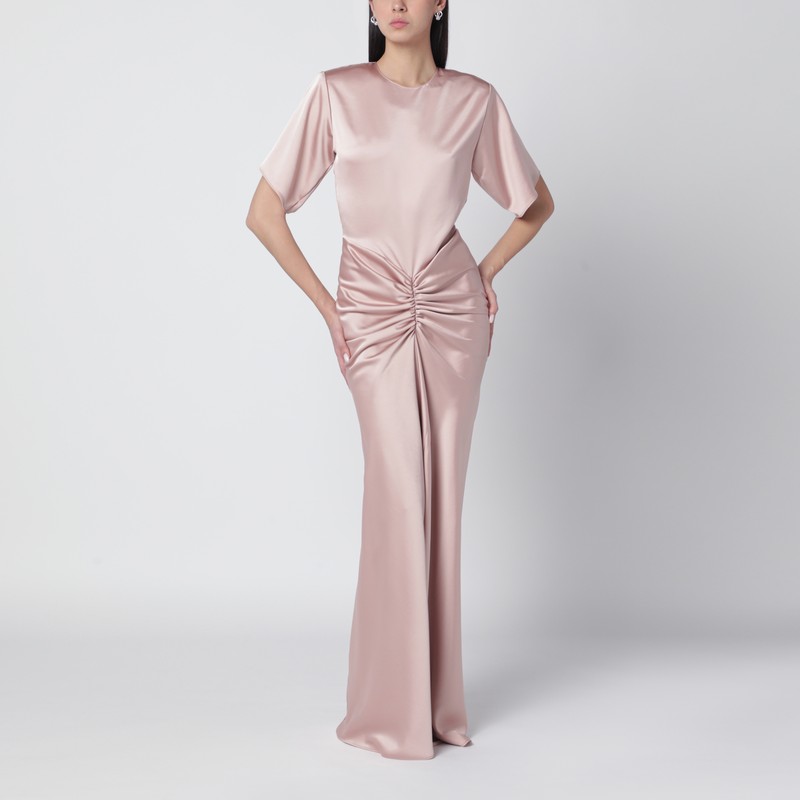Light pink Iris dress with draping