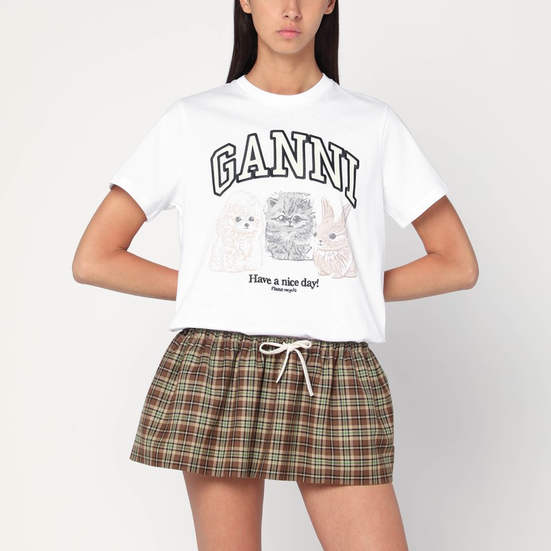 White T-shirt with logo print