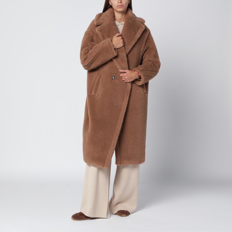 Camel-coloured Teddy Bear Icon Coat