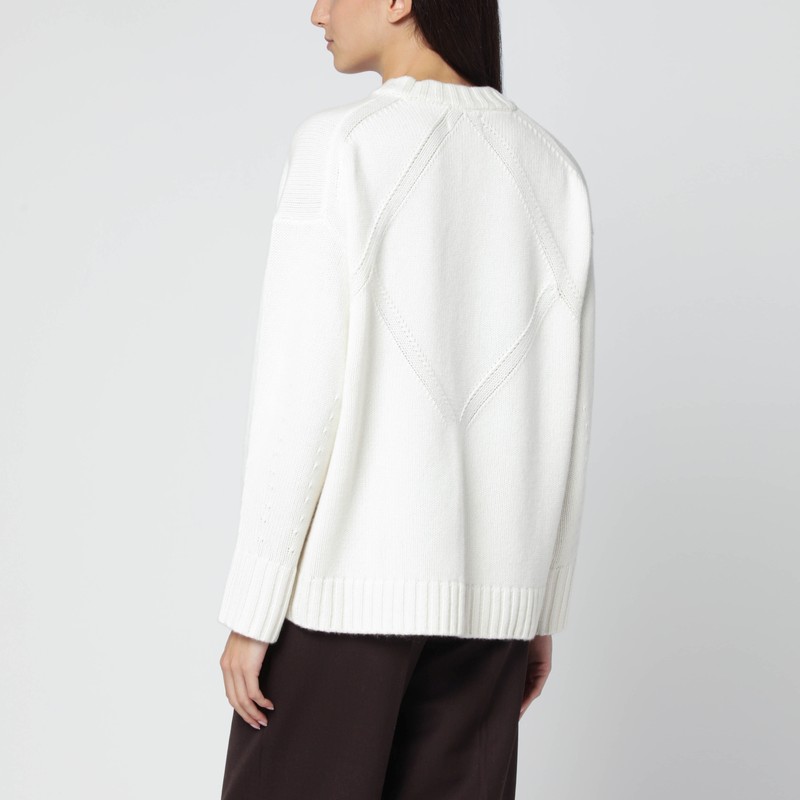 Loulou De Saison Ivory Cashmere Sweater In White