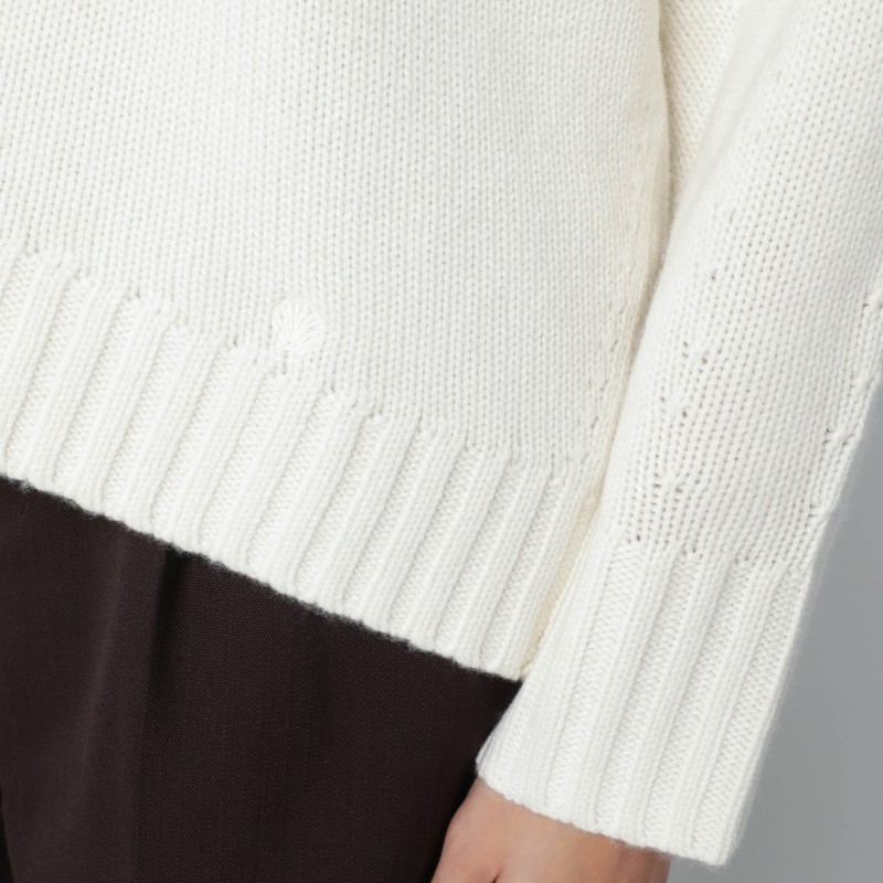 Loulou De Saison Ivory Cashmere Sweater In White