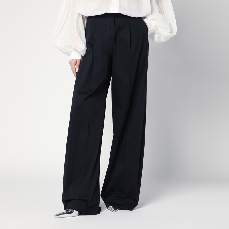 Wide night blue Billie trousers - TheLatest - Modalova