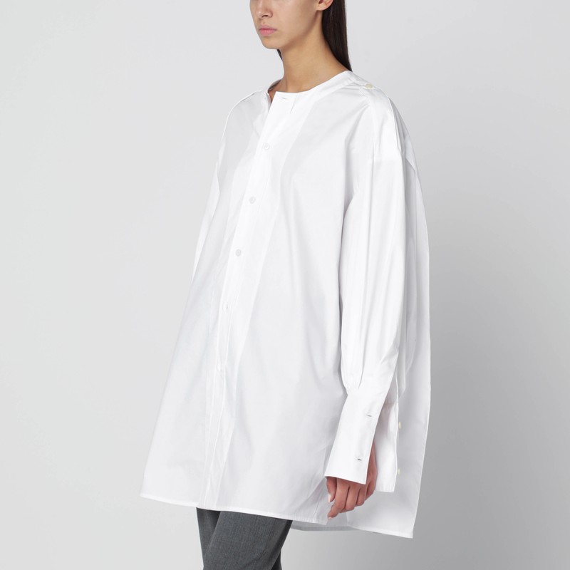 Oversized white cotton shirt