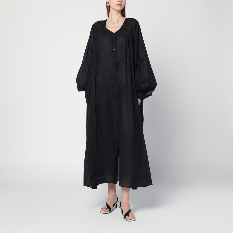 Loose black dress in cotton - TheLatest - Modalova