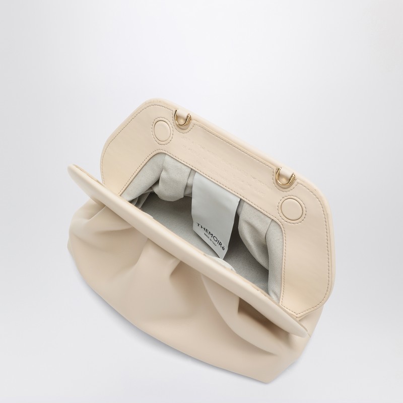 Themoirè Tia Faux Leather Clutch In Neutral