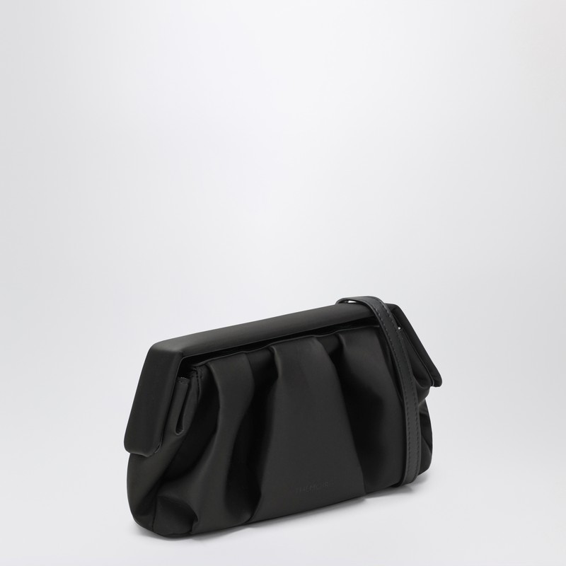 Themoirè Black Afrodite Clutch In Vegan Leather In Black