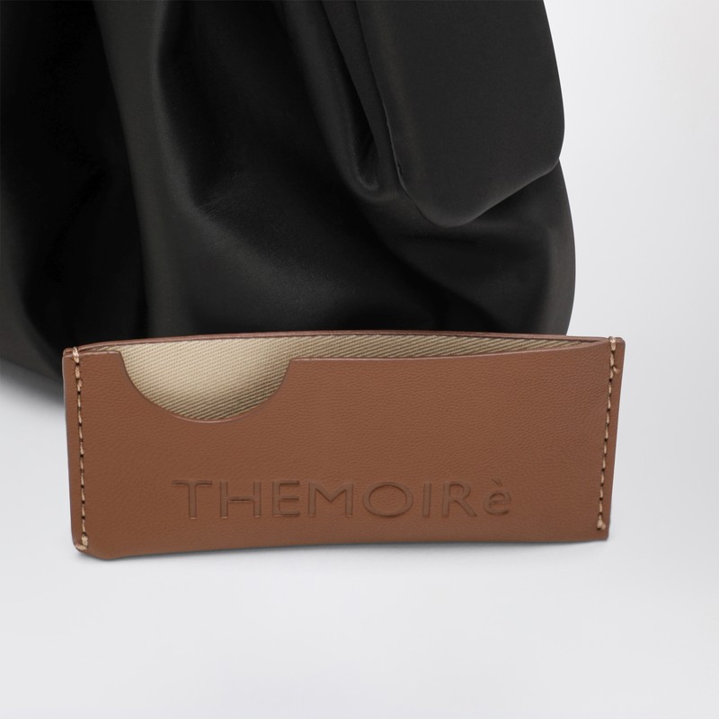 Themoirè Black Afrodite Clutch In Vegan Leather In Black