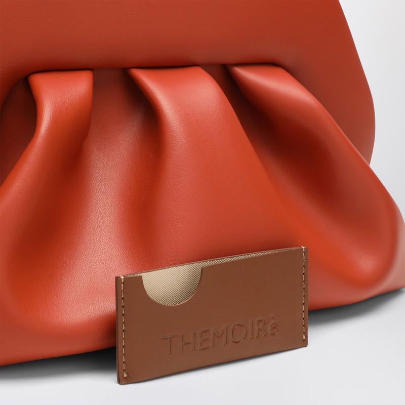 Themoirè Clutch Emera Orange In Orange