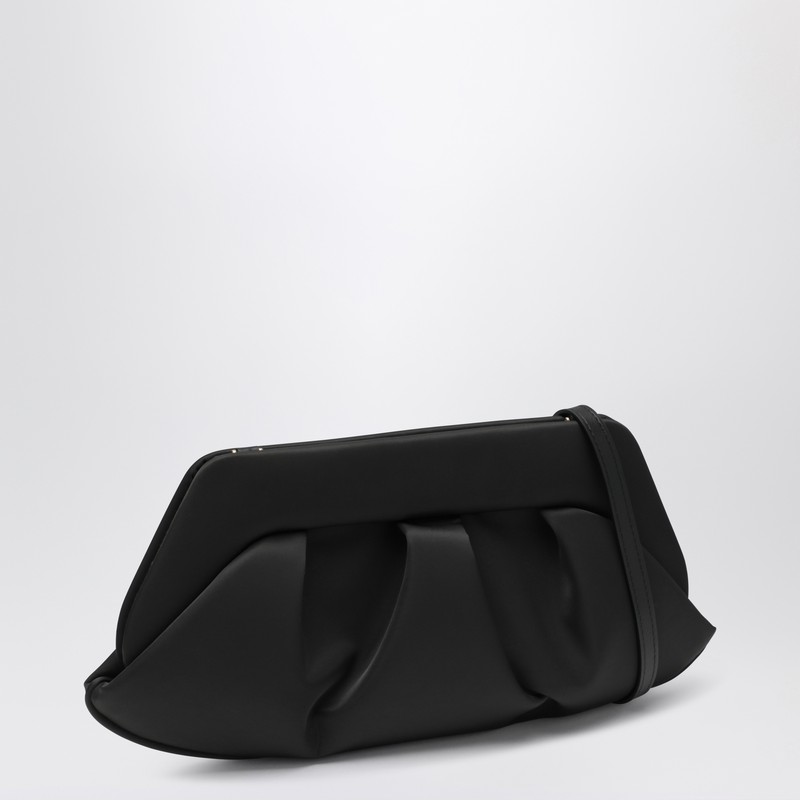 Themoirè Clutch Emera Black In Satin In Black